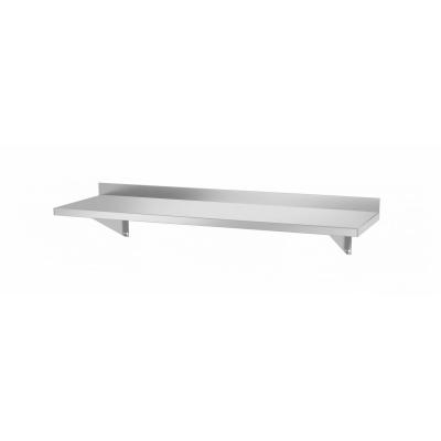 Nástěnná police se 2 držáky, HENDI, 1000x300x250 mm, 1000x300x(H)250mm | 816493